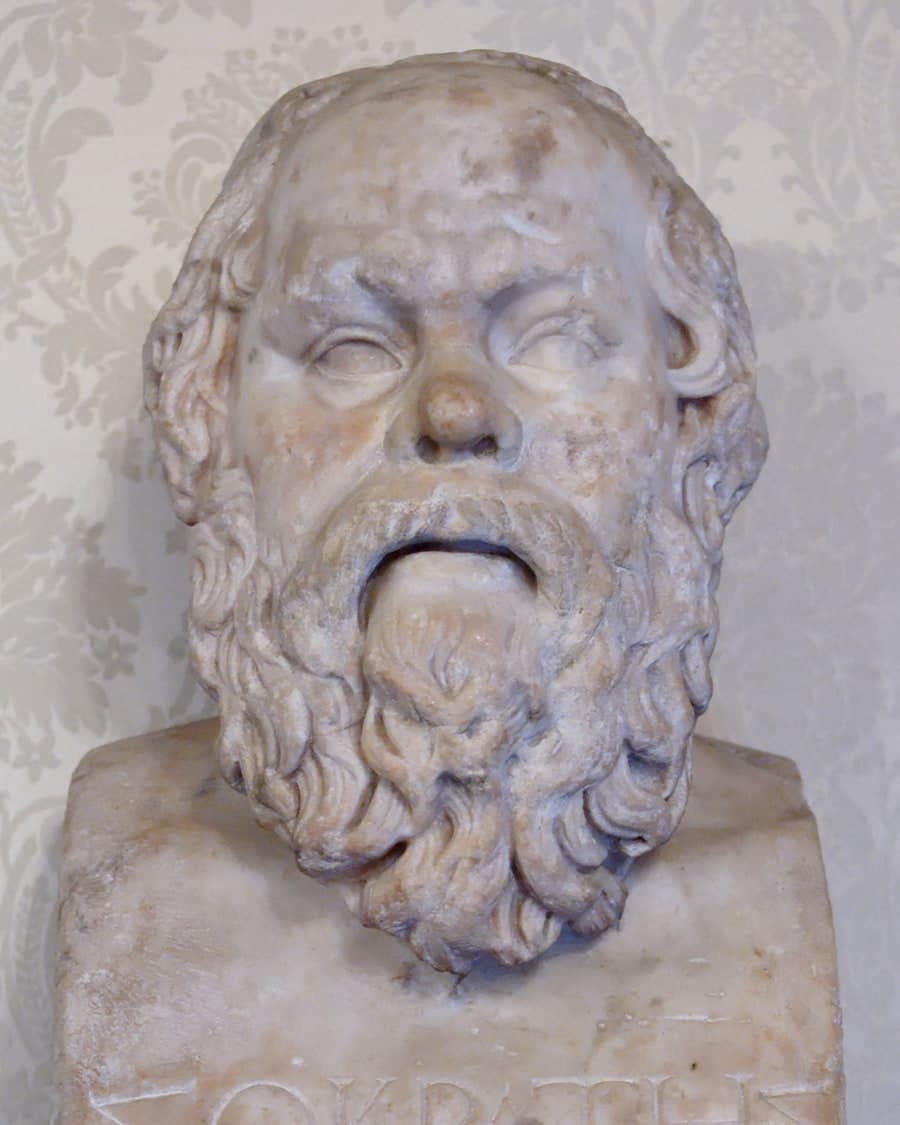 Marble portrait bust of Socrates in the Capitoline Museums, Rome